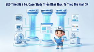 SEO thiết bị y tế case study triển khai thực tế theo mô hình 3P