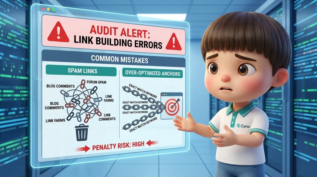 Những sai lầm phổ biến khi làm link building khiến website tụt hạng
