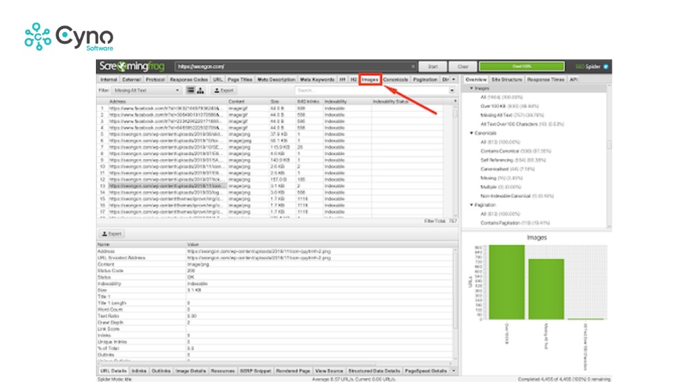 Kiểm tra hình ảnh quá dung lượng để tối ưu SEO Cách kiểm tra: