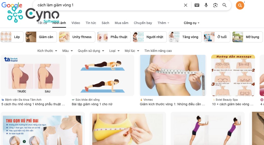 Tận dụng Google Image để tìm LSI Keywords