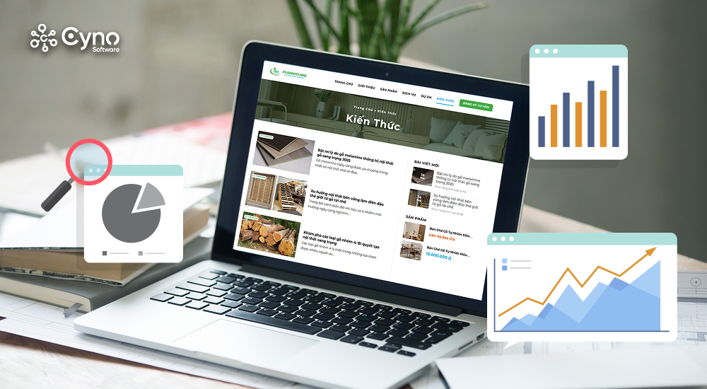 biểu đồ tăng trưởng từ chiến dịch SEO