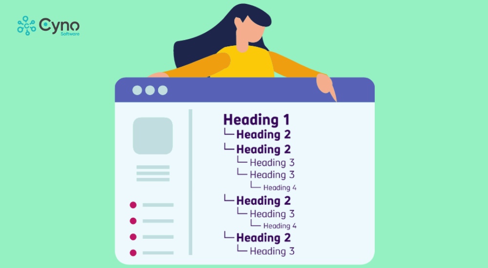 Thẻ Heading là tiêu đề được dùng trong bài Content Seo